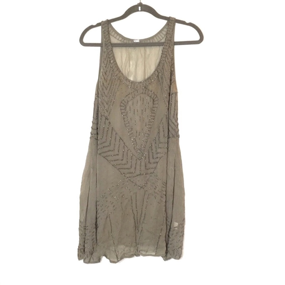 Chan Luu Beaded Sleeveless Dress